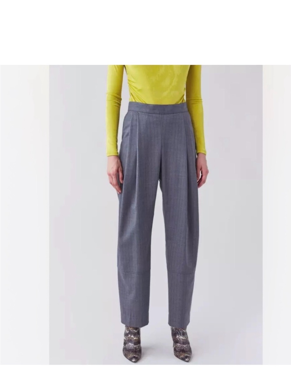 Rachel Comey Women’s Gray Pinstripe Dress Trousers - Picture 2 of 11